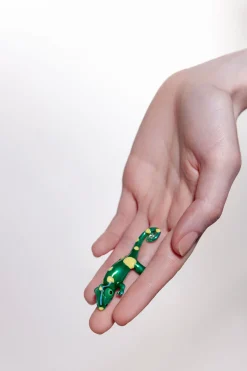 Mujer BIMBA Y LOLA Anillos<Anillo Camaleon Esmalte Verde