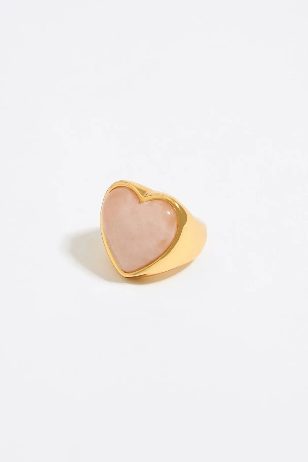 Mujer BIMBA Y LOLA Anillos<Anillo Corazon Piedra Rosa