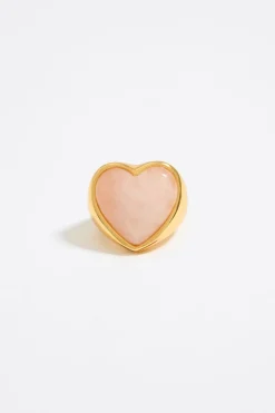 Mujer BIMBA Y LOLA Anillos<Anillo Corazon Piedra Rosa