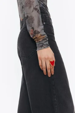 Mujer BIMBA Y LOLA Anillos<Anillo Corazon Rojo