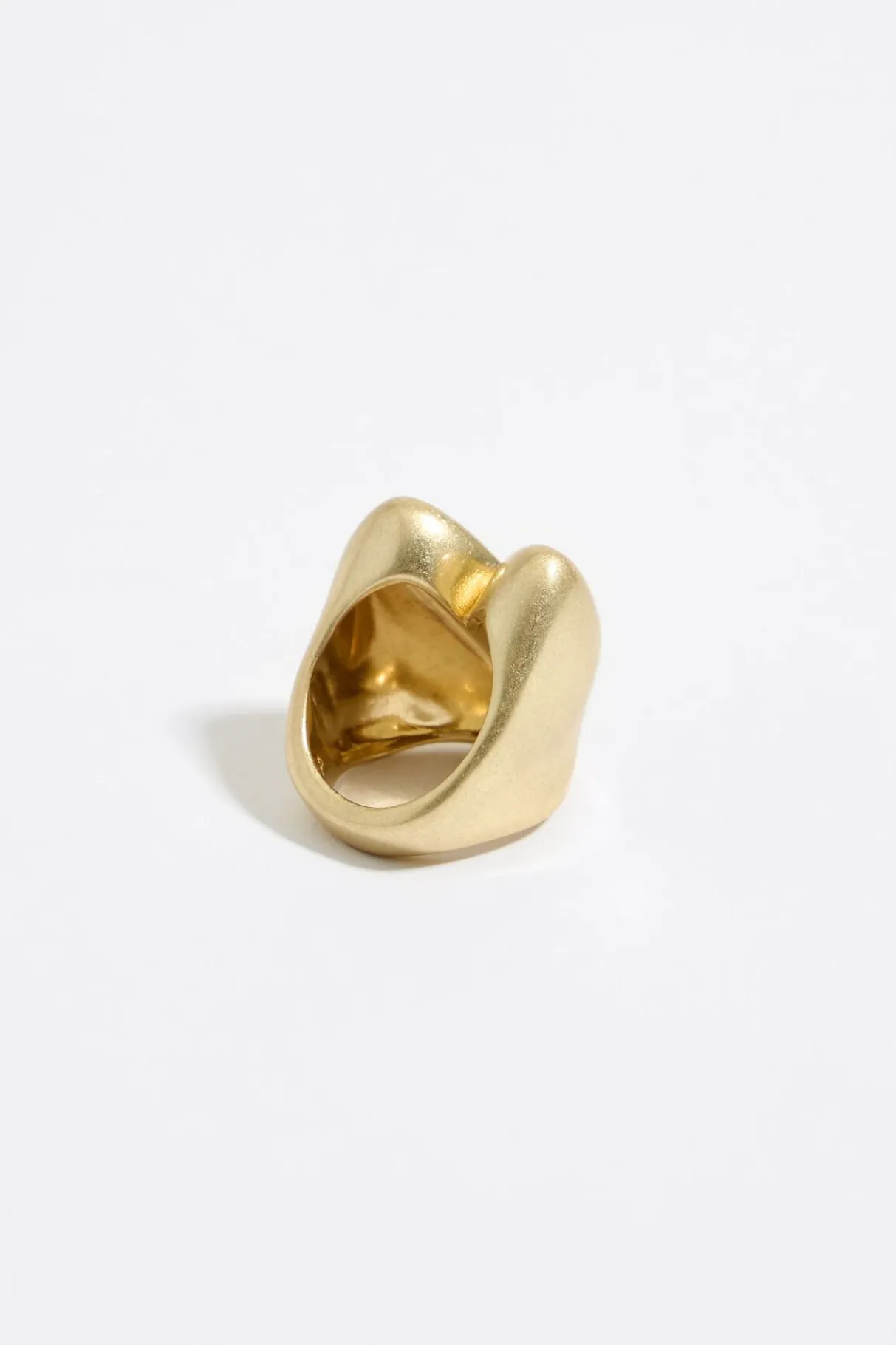 Mujer BIMBA Y LOLA Anillos<Anillo Corazon Textura Dorado
