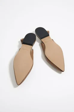 Mujer BIMBA Y LOLA Zapatos Planos<Bailarina Destalonada Piel Tostado