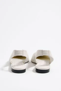 Mujer BIMBA Y LOLA Zapatos Planos<Bailarina Destalonada Piel Marfil