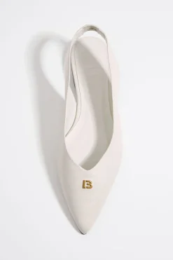 Mujer BIMBA Y LOLA Zapatos Planos<Bailarina Destalonada Piel Marfil