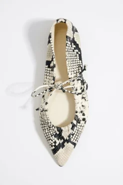 Mujer BIMBA Y LOLA Zapatos Planos<Bailarina Piel Print Serpiente