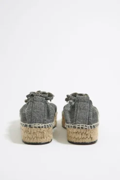 Mujer BIMBA Y LOLA Alpargatas<Bailarina Plataforma Yute Denim Negro