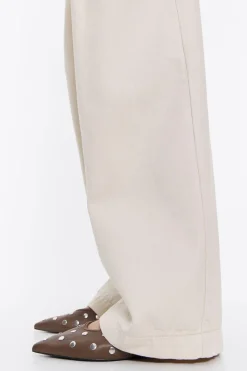 Mujer BIMBA Y LOLA Zapatos Planos<Bailarina Tachas Piel Marron