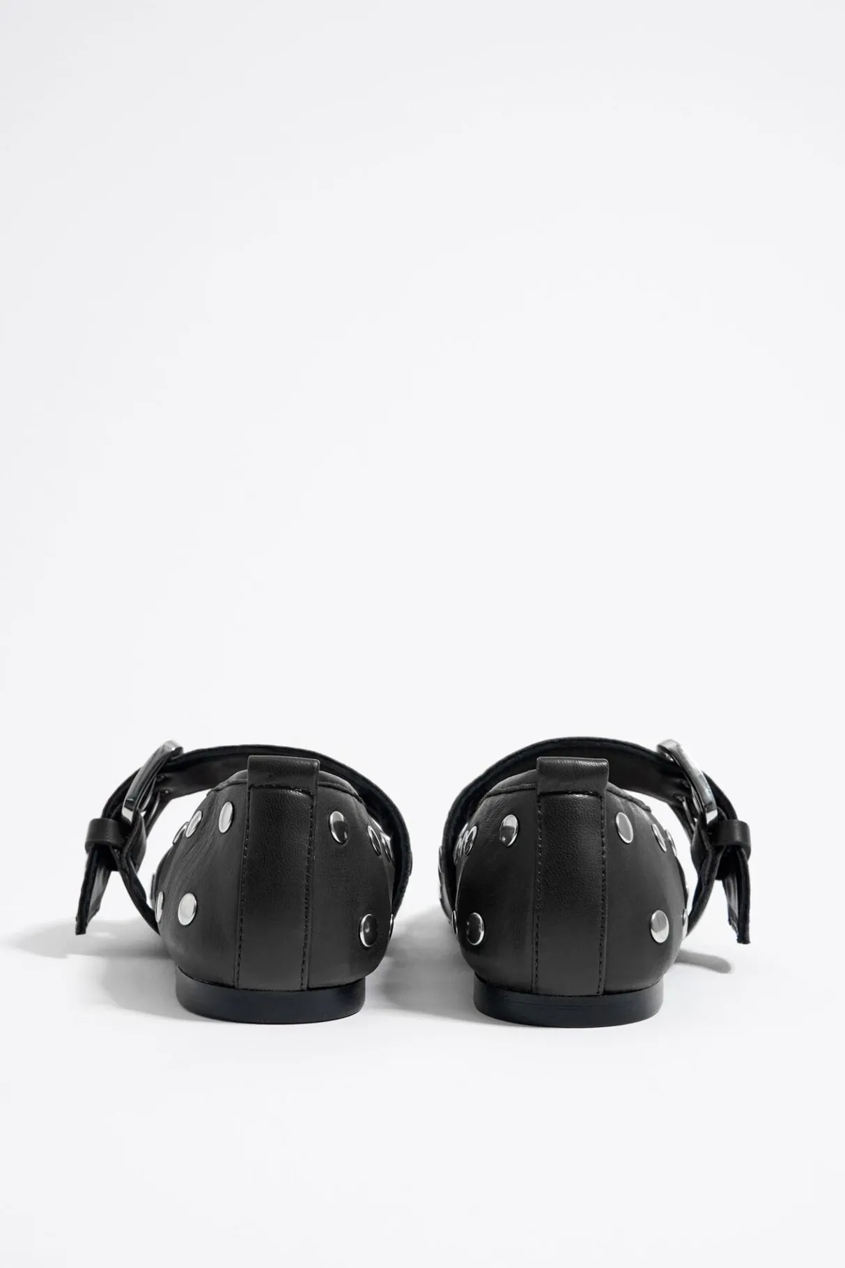 Mujer BIMBA Y LOLA Zapatos Planos<Bailarina Tachas Piel Negra