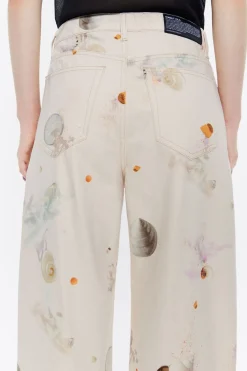 Mujer BIMBA Y LOLA Pantalones<Barrel - Vaquero Waves Marfil