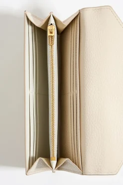 Mujer BIMBA Y LOLA Piel<Billetera Continental Piel Blanco Roto