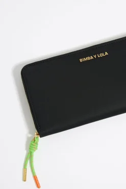 Mujer BIMBA Y LOLA Nylon<Billetera Horizontal Con Cremallera Nylon Negra