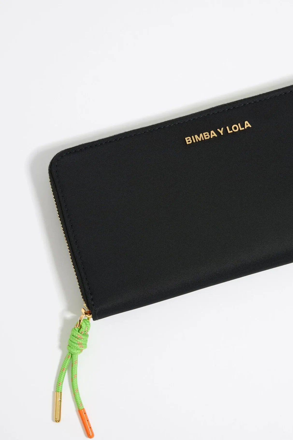 Mujer BIMBA Y LOLA Nylon<Billetera Horizontal Con Cremallera Nylon Negra