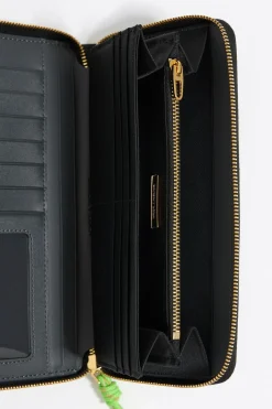 Mujer BIMBA Y LOLA Nylon<Billetera Horizontal Con Cremallera Nylon Negra