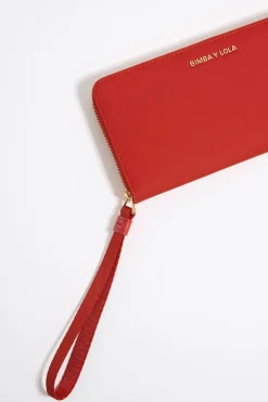 Mujer BIMBA Y LOLA Nylon<Billetera Horizontal Con Cremallera Nylon Coral