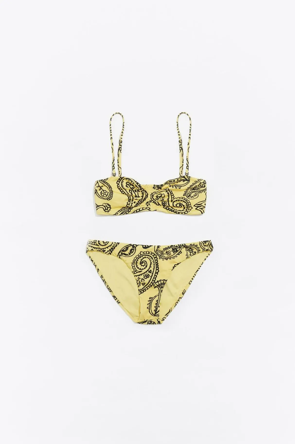 Mujer BIMBA Y LOLA Biquinis Y Bañadores<Biquini Bandeau Paisley Amarillo