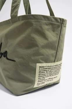 Mujer BIMBA Y LOLA Bolsos Nylon<Bolsa Shopper Maxi Caqui Claro