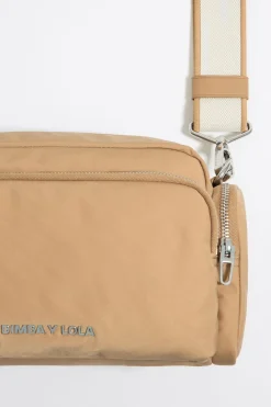 Mujer BIMBA Y LOLA Bolsos Nylon<Bolso Bandolera Mediano Nylon Tostado