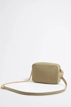 Mujer BIMBA Y LOLA Bolsos Nylon<Bolso Bandolera Mini Nylon Caqui Claro