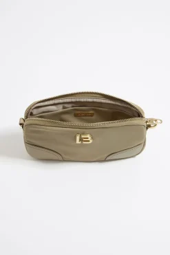 Mujer BIMBA Y LOLA Nylon<Bolso Bandolera Mini Nylon Caqui Claro