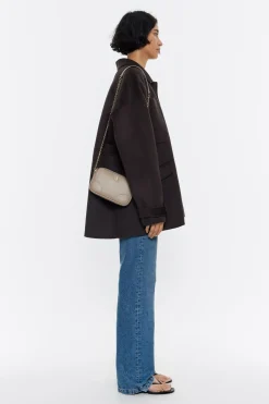 Mujer BIMBA Y LOLA Piel<Bolso Bandolera Mini Piel Topo