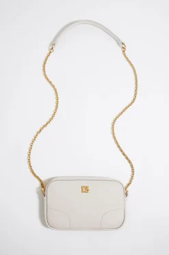 Mujer BIMBA Y LOLA Piel<Bolso Bandolera Mini Piel Blanco Roto