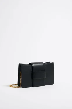 Mujer BIMBA Y LOLA Bolsos Piel<Bolso Bandolera Mini Piel Negro
