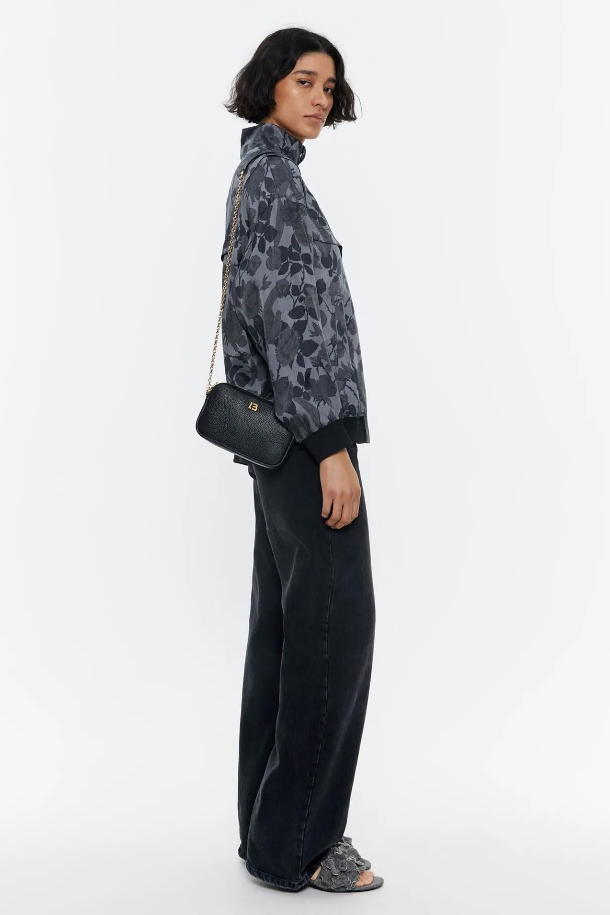 Mujer BIMBA Y LOLA Piel<Bolso Bandolera Mini Piel Negro