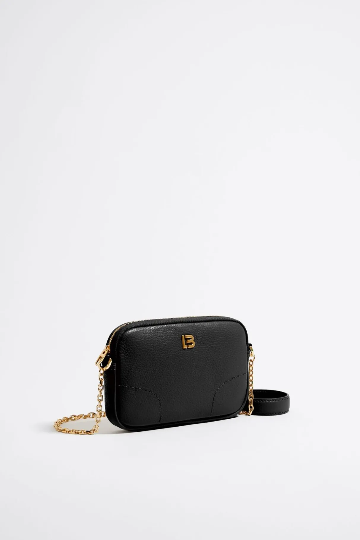 Mujer BIMBA Y LOLA Piel<Bolso Bandolera Mini Piel Negro