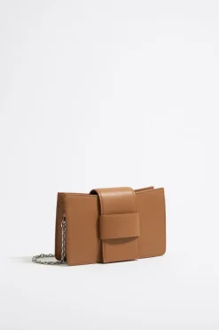 Mujer BIMBA Y LOLA Bolsos Piel<Bolso Bandolera Mini Piel Miel