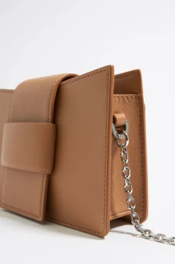 Mujer BIMBA Y LOLA Bolsos Piel<Bolso Bandolera Mini Piel Miel