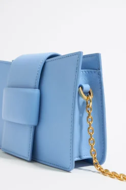 Mujer BIMBA Y LOLA Bolsos Piel<Bolso Bandolera Mini Piel Azul