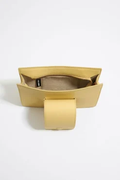 Mujer BIMBA Y LOLA Bolsos Piel<Bolso Bandolera Mini Piel Amarillo Topacio