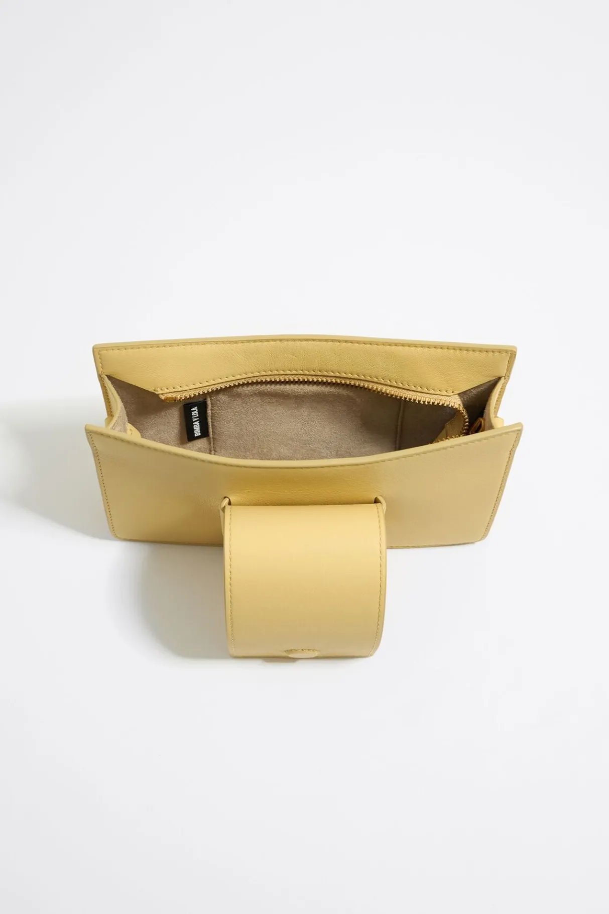 Mujer BIMBA Y LOLA Bolsos Piel<Bolso Bandolera Mini Piel Amarillo Topacio