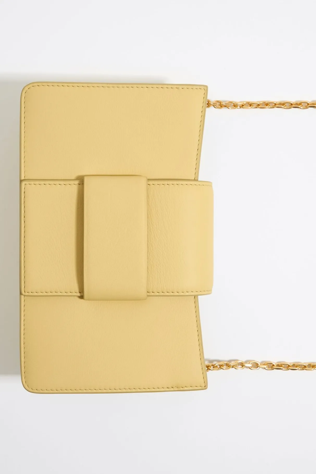 Mujer BIMBA Y LOLA Bolsos Piel<Bolso Bandolera Mini Piel Amarillo Topacio