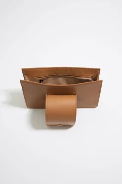 Mujer BIMBA Y LOLA Bolsos Piel<Bolso Bandolera Mini Piel Miel