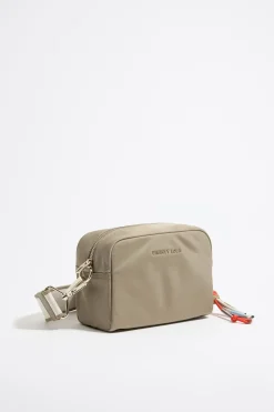 Mujer BIMBA Y LOLA Bolsos Nylon<Bolso Bandolera Pequeno Nylon Caqui Claro