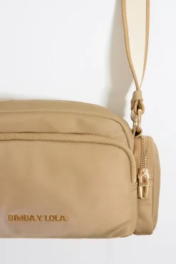 Mujer BIMBA Y LOLA Bolsos Nylon<Bolso Bandolera Pequeno Nylon Tostado