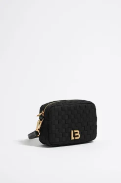 Mujer BIMBA Y LOLA Bolsos Nylon<Bolso Bandolera Pequeno Nylon Trenzado Negro