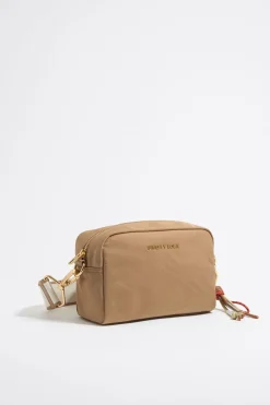 Mujer BIMBA Y LOLA Bolsos Nylon<Bolso Bandolera Pequeno Nylon Tostado