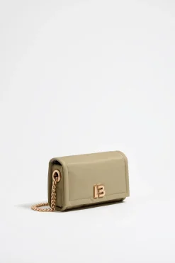 Mujer BIMBA Y LOLA Bolsos Nylon<Bolso Bandolera Solapa Mini Caqui