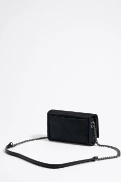 Mujer BIMBA Y LOLA Bolsos Nylon<Bolso Bandolera Solapa Mini Negro