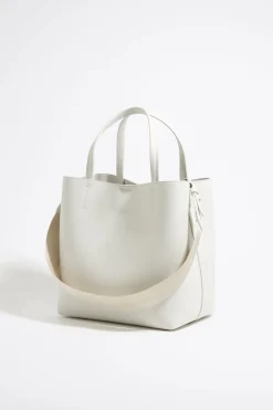Mujer BIMBA Y LOLA Bolso Chihuahua<Bolso Chihuahua X Ana Leovy Grande Piel Blanco Roto