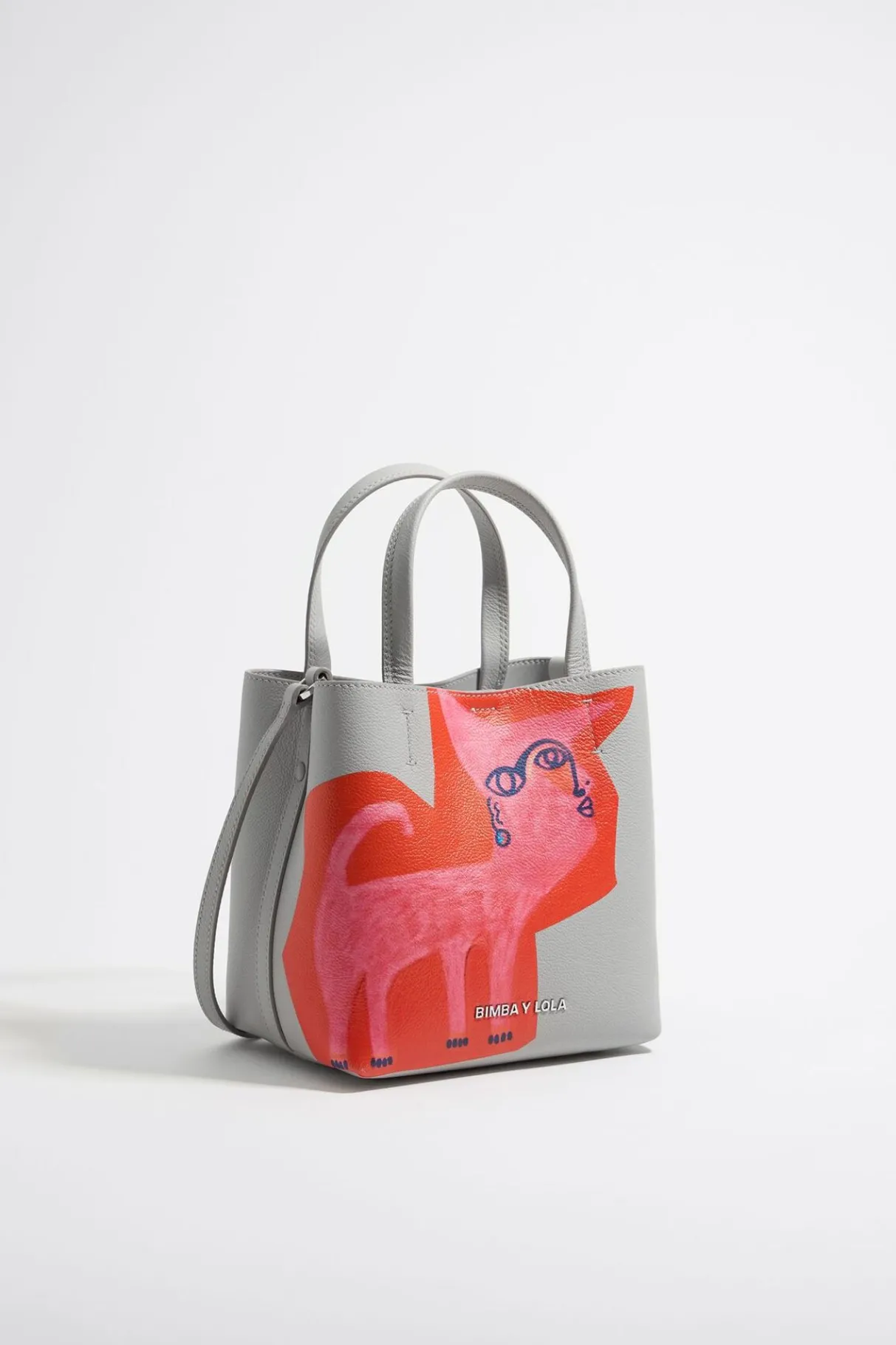 Mujer BIMBA Y LOLA Bolso Chihuahua<Bolso Chihuahua X Ana Leovy Pequeno Piel Gris Claro
