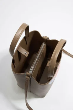 Mujer BIMBA Y LOLA Bolso Chihuahua<Bolso Chihuahua X Ana Leovy Pequeno Piel Topo Oscuro