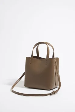 Mujer BIMBA Y LOLA Bolso Chihuahua<Bolso Chihuahua X Ana Leovy Pequeno Piel Topo Oscuro