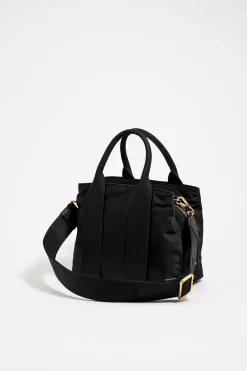 Mujer BIMBA Y LOLA Bolsos Nylon<Bolso De Mano Mediano Negro