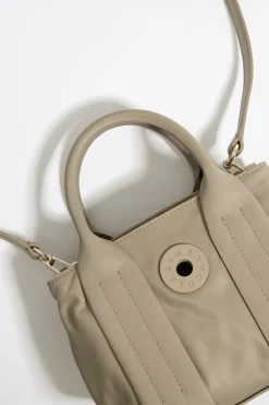 Mujer BIMBA Y LOLA Bolsos Nylon<Bolso De Mano Pequeno Nylon Caqui Claro
