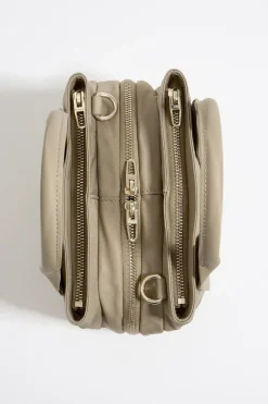 Mujer BIMBA Y LOLA Bolsos Nylon<Bolso De Mano Pequeno Nylon Caqui Claro