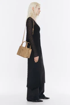 Mujer BIMBA Y LOLA Bolsos Nylon<Bolso De Mano Pequeno Nylon Tostado