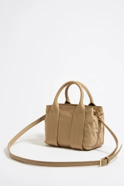 Mujer BIMBA Y LOLA Bolsos Nylon<Bolso De Mano Pequeno Nylon Tostado